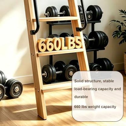 9.8FT Solid Wood Rolling Library Ladder, Industrial Style Loft Ladder with Double Handrails, 9 Steps Attic Ladder, 660LBS High Capacity, for Attic, Warehouse, Library, Bookshelf, Kitchen (9.8ft) - size: 9.8ft