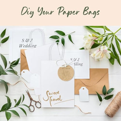 GSSUSA White Gift Bags 5.25x3.75x8 400Pcs, Paper Bags with Handles Bulk for Small Business - color: White, size: 5.25x3.75x8 Inch (Pack of 400)