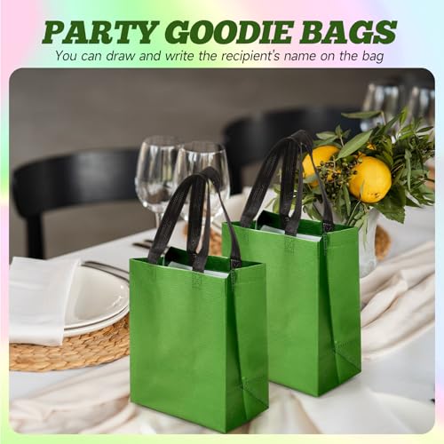 Eccliy 80 Pcs Reusable Gift Bags, Medium, Green - color: Green, size: Medium