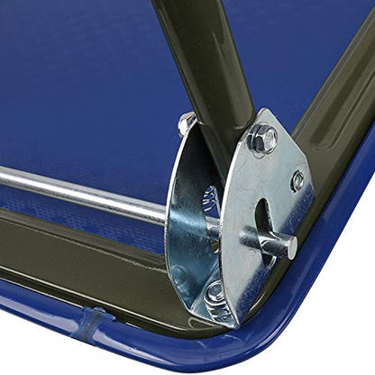 Olympia Tools Foldable Push Cart Dolly - 300 Lb. Capacity Heavy Duty Platform Truck with 360° Swivel Wheels - Black - style: 300 Lb.