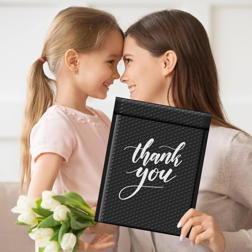 Fuxury Bubble Mailers Bulk 9.5x14.5" 250 Pack Black Large Padded Envelopes - color: Black, size: 9.5x14.5" 250PC