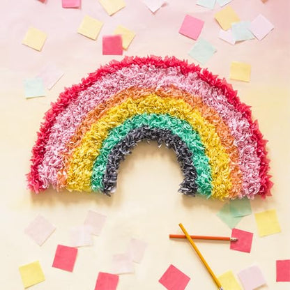 Phinus 6300 Pcs 1 Inch Tissue Paper Squares, Tissue Papers for Crafts, 42 Colors Art Rainbow Tissue Paper Bulk for Crafts, Art Projects, Birthday Party