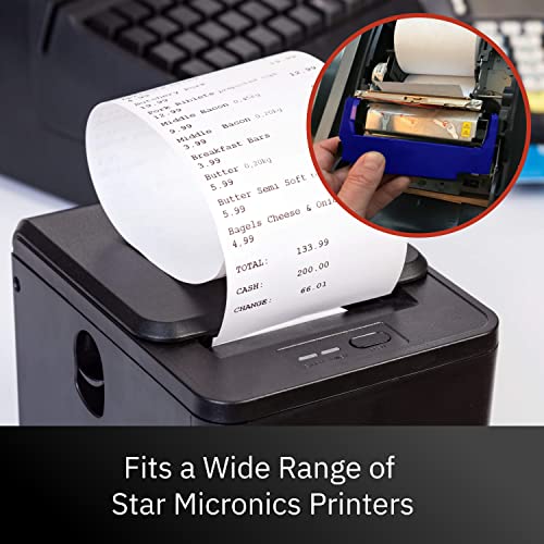 Star RC700BR Black/Red Printer Ink Ribbon Cartridge for Point of Sale Transactions (12 Pack)