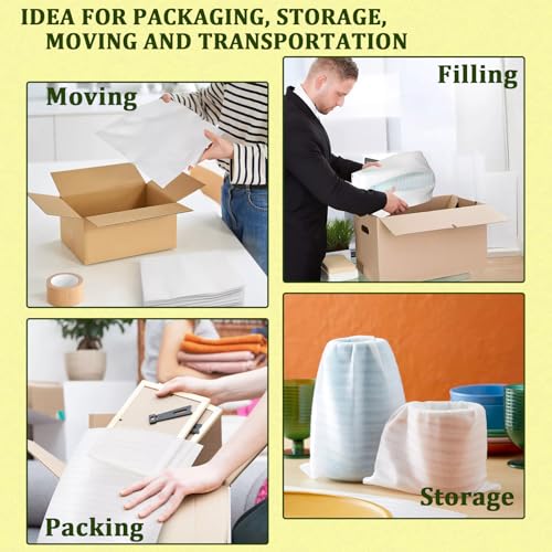 200PCS Cushion Foam Pouches with 4 Size (12x16", 12x12", 8x12", 8x8") - color: TW-multi-size