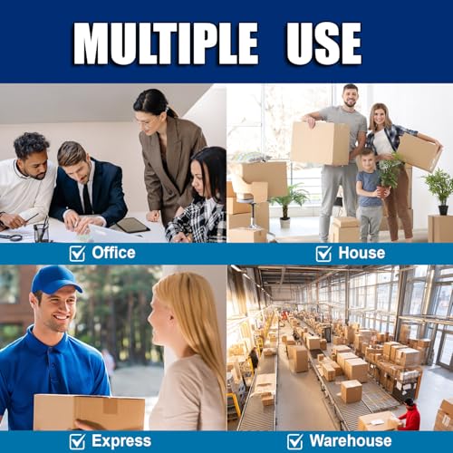 COSIMIXO Heavy Duty Packing Tape 2.7mil x 1.88" x 60 Yards, 6 Rolls,Industrial 3" Core, Clear, Great for Packing, Shipping & Moving - size: 2.7Mil x 1.88" x 60Yds 6-Pack