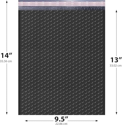 Black Bubble Mailers 10x13, Self Seal Poly Padded Envelopes, 100 Pack Bulk - color: Black, size: 10x13" / 100 Pack