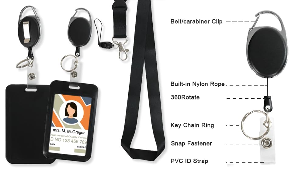 Retractable ID Badge Holder with Breakaway Lanyard,Heavy Duty Badge Reel,Detachable Keychain, Cruise Ship Cards Holder,for Nurse Officer Teacher Security Staff Women Men(Purple) - color: Purple-1, size: 2 Vertical Holders, 2 Oval Reels, 1 Lanyard