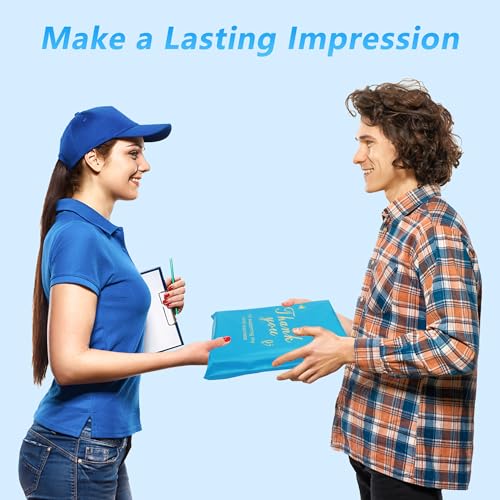Thank You Poly Mailer 14.5x19 Inch 50 Pcs, Blue - color: Blue, size: 14.5x19 Inch 50 pcs