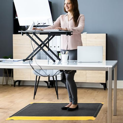 Anti Fatigue Mat 3x6 Ft 15/16" Thick Soft Sponge Ergonomic Mat - size: 72"L x 36.2"W x 0.9"Th