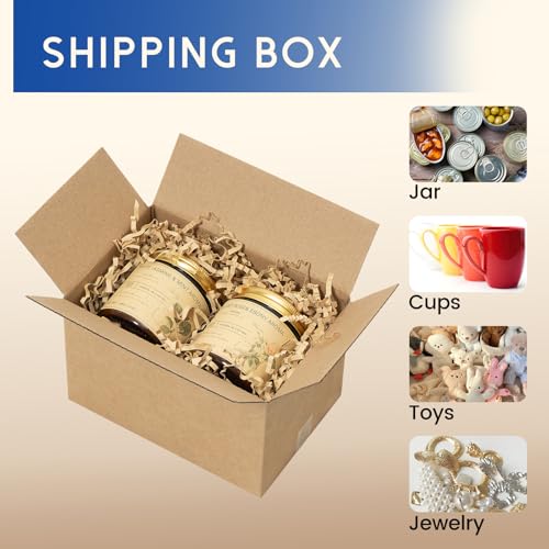 Mefleet 6x4x4" Shipping Boxes 50 Pack Small Corrugated Cardboard Box Brown - size: 6x4x4 inches (50 Pack)