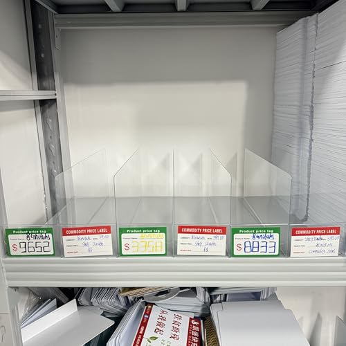Organizing Essentials Kit - Shelf Dividers, Storage Bin Labels, Index Card Holder, Wire Rack Covers & Shelf Clips with Adjustable Pegs and Label Holders for Pantry, Closet, Office Storage Solutions - size: 3915-Card Slot-UP