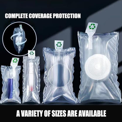 Miupoo Packaging Air Bags,Clear Plastic Inflatable Air Packaging Protector Bag with Free Pump Cushion,Air Cushion Blocking Packaging Bag,4x6 Inches,200 Pieces - size: 4x6×200 Inches