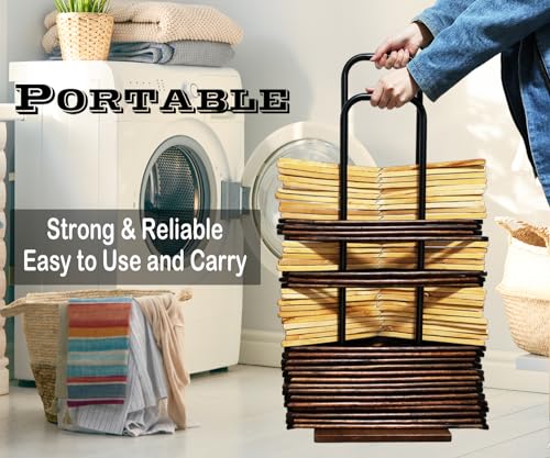 Hanger Stacker, Clothes Hanger Storage Rack Stand - 32.7" H - color: Black, size: Large(32.7"H)