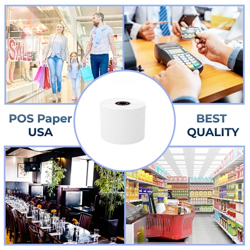 2 1/4" x 150' Thermal Paper (50 Rolls/Case) - BPA Free - color: White, size: 2 1/4" x 150' (50 Rolls)