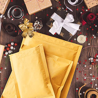 Yens Kraft Bubble Mailers 14.25x20 50 Pack Usable Space 14.25x19 KF#7 - size: KF#7( 14.25X 19 in)-50pcs
