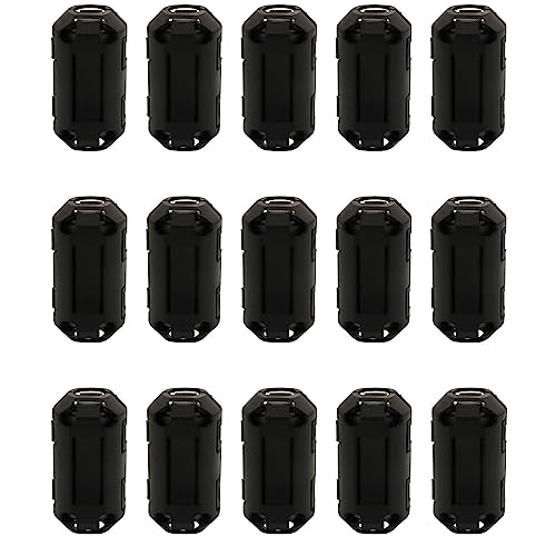 15Pcs 7mm Clip-on Ferrite Ring Core RFI EMI Noise Suppressor Cable Clip for Telephones Tvs Speakers Radio Audio Equipment Noise Suppressor Video Cable Power Cord - size: 7mm