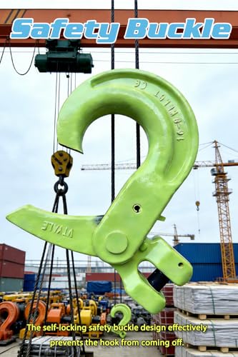 8.0t Clevis Self Locking Hook WLL 17636.9 LBS Heavy Duty Forged Lifting Shackles for Rigging, Towing, Construction, and Marine Use【8.0T】 - size: 17636.9 LBS