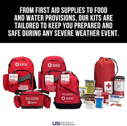 American Red Cross Officially Licensed Product, Deluxe All Purpose First Aid Kit, 299 Piece Emergency Medical Supplies to Treat Minor Injuries