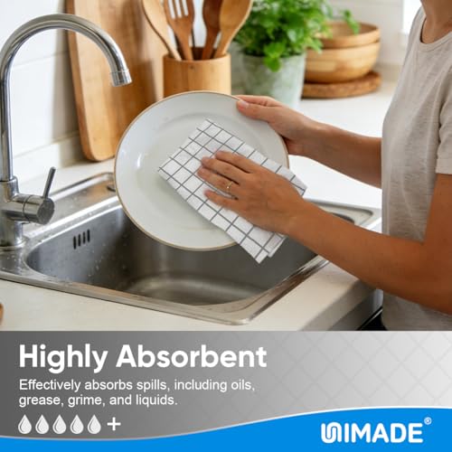 UNIMADE Microfiber Cleaning Cloths, 100 Sheets Kitchen Towels & Dish Cloths - color: Brid Pattern