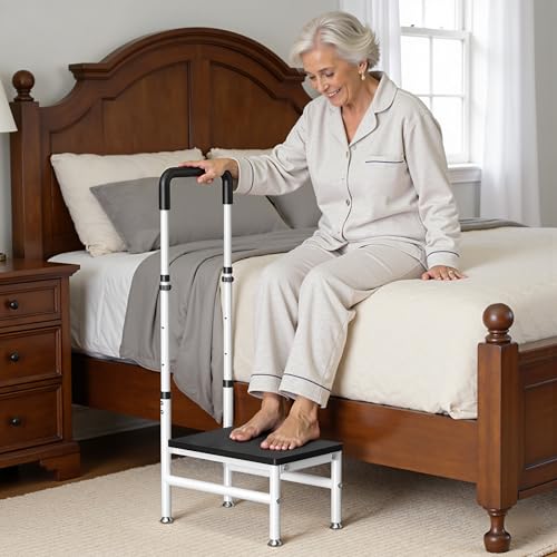 Step Stool with Handle for Adults and Seniors, Heavy Duty One Step Stool