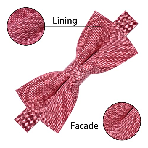 AUSKY 8 PACKS Elegant Adjustable Pre-tied Bow Ties for Men Boys (1&4&5&6&8 Pack for option) - color: M5