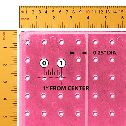 Azar 700508-PNK 8-Inch W by 20-Inch H Revolving Pink Pegboard Counter Unit, Pink - color: Pink, style: Pegboard Only