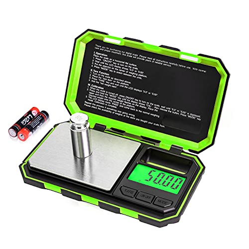 Fuzion Digital Pocket Scale, 200g x 0.01g Gram Scale High Precision - color: Green, size: 200/0.01g
