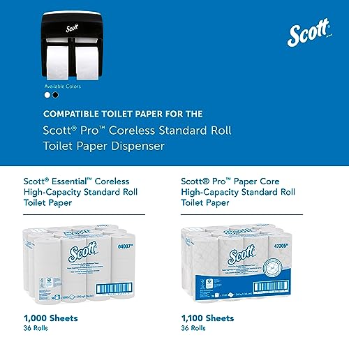 Scott Professional High-Capacity Toilet Paper Dispenser, Black (44518)