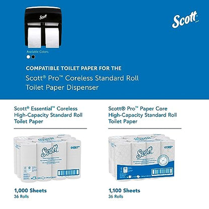 Scott Professional High-Capacity Toilet Paper Dispenser, Black (44518)