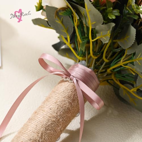 MAYREEL Dusty Rose Satin Ribbon 1/4 Inch Double Faced 50 Yards - color: Dusty Rose, size: 1/4 Inch