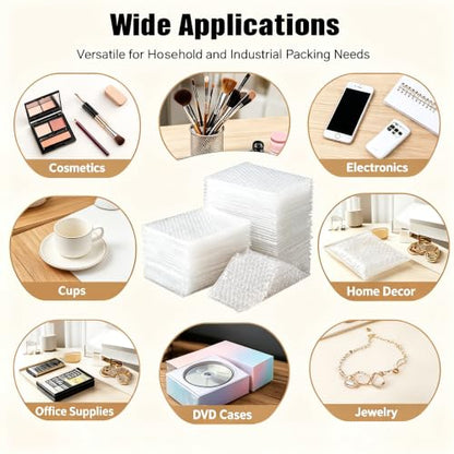 8x12Inch Bubble Out Bags 50pcs, Double Walled Cushioning Pouches Bag - size: 8x12Inch(50Pack)