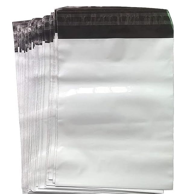 17.7 X 24 Inches White Poly Mailers Large Self-Sealing Shipping Bags 10 Pcs - size: 17.7 X 24 Inch/10 pcs