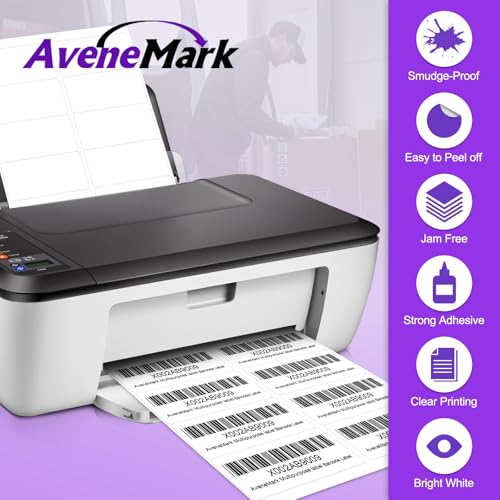 5000 Labels (500 Sheets) - 2" x 4" Shipping Address Labels - 10-Up Mailing Stickers for Laser/Inkjet Printers - 8.5" x 11" White Printer Labels - Multipurpose Address Papers - size: 10UP-2" x 4" | 5000Labels