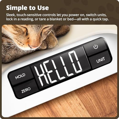 Greater Goods Wiggle-Proof Digital Pet Scale for Cats, Dogs & Small Animals