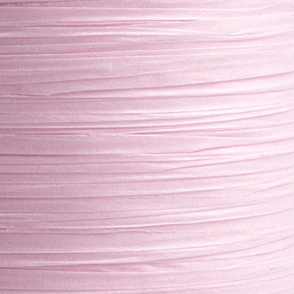 Italian Options Paper Raffia Ribbon 7mm x 100M - Pink - color: Pink