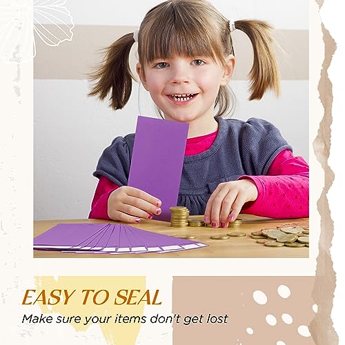 Fulmoon 500 Pcs Cash Envelopes Bulk,Purple - color: Purple