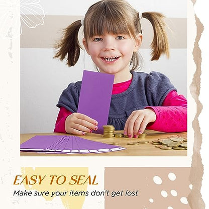 Fulmoon 500 Pcs Cash Envelopes Bulk,Purple - color: Purple