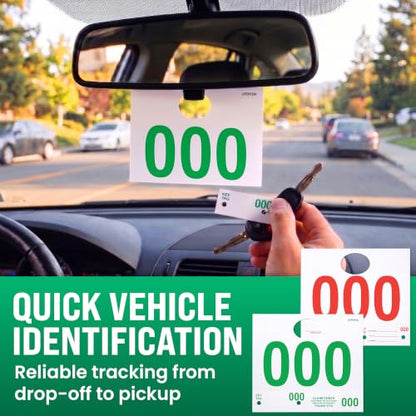 Automotive Service Tag Numbers Dispatch Numbers (000-999) - size: 000-999