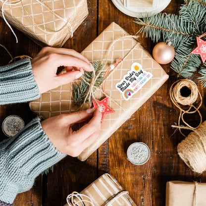 Small Business Thank You Stickers, Your Order Made My Day Online Retailers Order Paster Self-Adhesive Stickers, Cute Rainbow Paster for Packages, 500 PCS - style: Your Order Made My Day