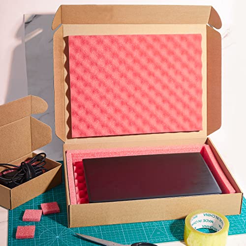 Gueevin 2 Set Laptop Shipping Box with Foam Protection Computer Mailing Box