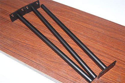 8 Pcs 11" Black Solid Steel Floating Shelf Bracket Blind Shelf Supports - Hidden Brackets for Floating Wood Shelves - Concealed Blind Shelf Support – Screws and Wall Plugs Included - size: 11 Inch, style: 8 Pack-Solid