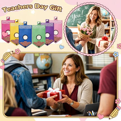 Gueevin 6 Pack Teacher Alarm ID Badge Holder, Pencil - style: Pencil