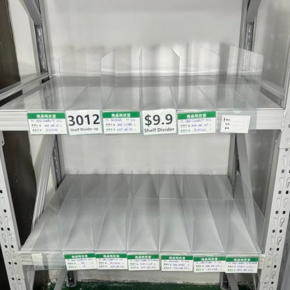 20 Pcs 30*12 CM medicine cabinet dividers，purse dividers for wire shelves，separator shelf dividers warehouse shelf isolation board pvc shelf label for supermarket clothing cabinet storehouse shelf - size: 3012-Card Slot