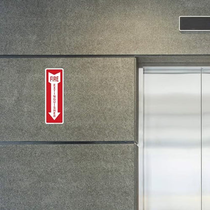 Fire Extinguisher Decal Self Adhesive Sticker