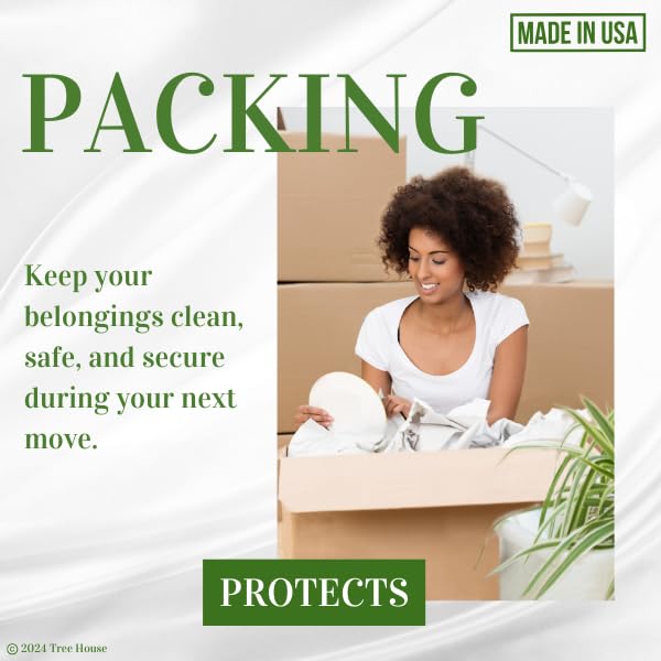 Tree House Packing Paper for Moving – 630 Newsprint Packing Paper Sheets – 27” x 17” Paper for Packing Dishes, Shipping, and Moving Supplies – Recyclable Movers’ Paper – Made in USA - size: 630 Sheets