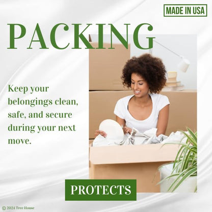 Tree House Packing Paper for Moving – 540 Newsprint Packing Paper Sheets – 27” x 17” Paper for Packing Dishes, Shipping, and Moving Supplies – Recyclable Movers’ Paper – Made in USA - size: 540 Sheets