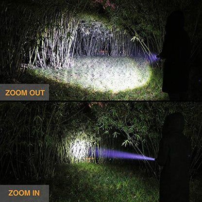 EverBrite Tactical Flashlight, 900 Lumen Zoomable, 3 Light Modes - color: Black, size: Large