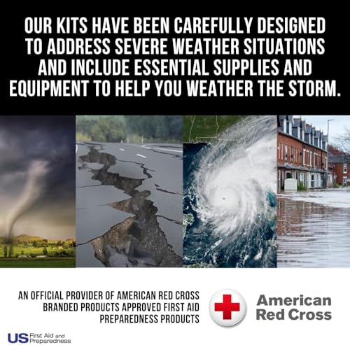 American Red Cross Officially Licensed Product, Deluxe All Purpose First Aid Kit, 299 Piece Emergency Medical Supplies to Treat Minor Injuries
