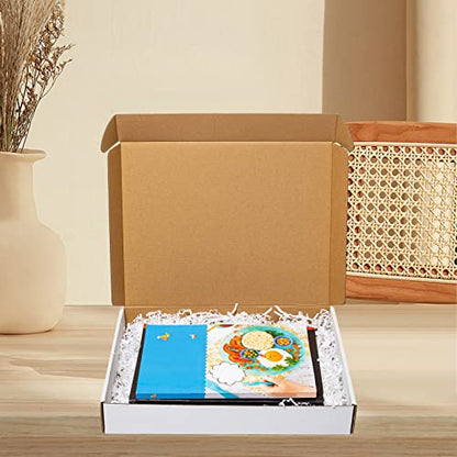Wowxyz White Shipping Boxes 13x10x2" 30 Pack Corrugated Cardboard Mailer - size: 13x10x2"