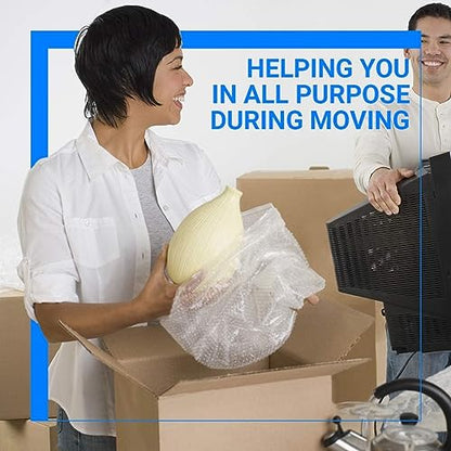 Bubble Cushioning Wrap Pacific Mailer 5/16 Inch x 12 Inch x 72Feet Total [2 Rolls of 36 Feet] Bubble Cushioning Wrap for Packing Moving Supplies Perforated Every 12" - size: 2 Rolls of 12in x 5/16in x 36ft (Total 72ft)